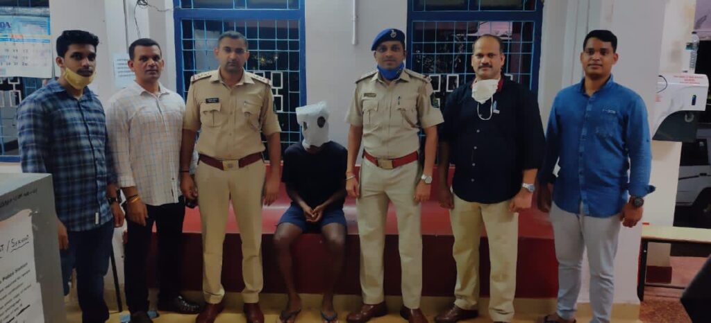 Saligao & Calangute Police conduct raid Sangolda, arrest 1 in possession of ganja worth Rs 5.2 lakh