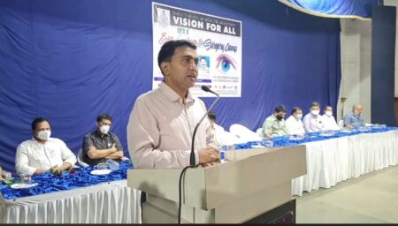 CM announces ophthalmic centre in Sankhalim PHC