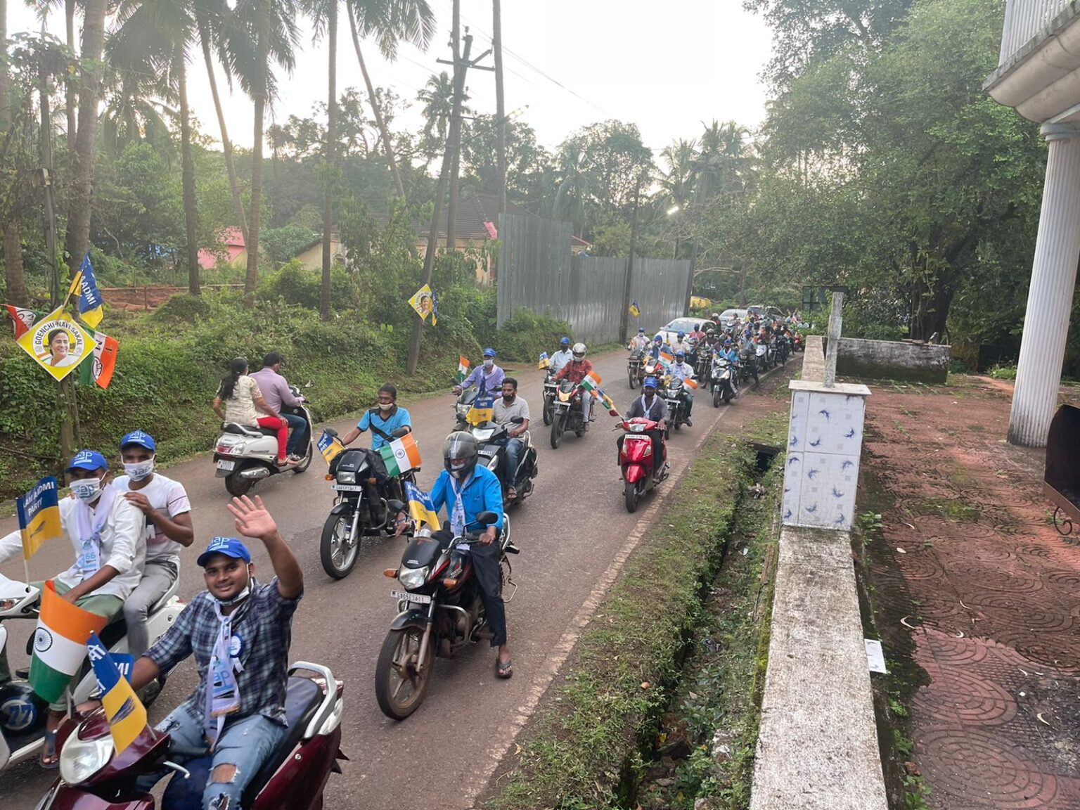 AAP ROZGAAR YATRA Reaches Shiroda & Mandrem