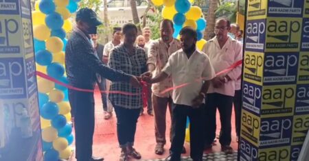 AAP unveils new office in Quepem