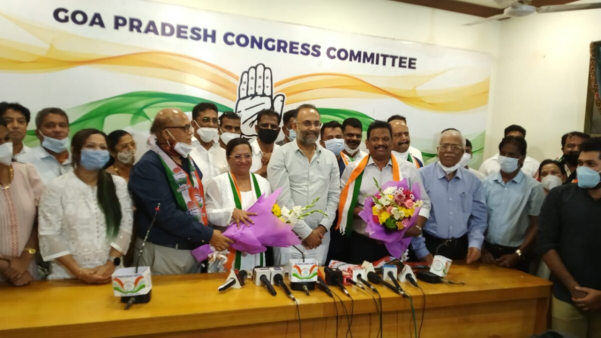 Michael And Delilah Lobo Finally Join Congress Goemkarponn Goa News 8759