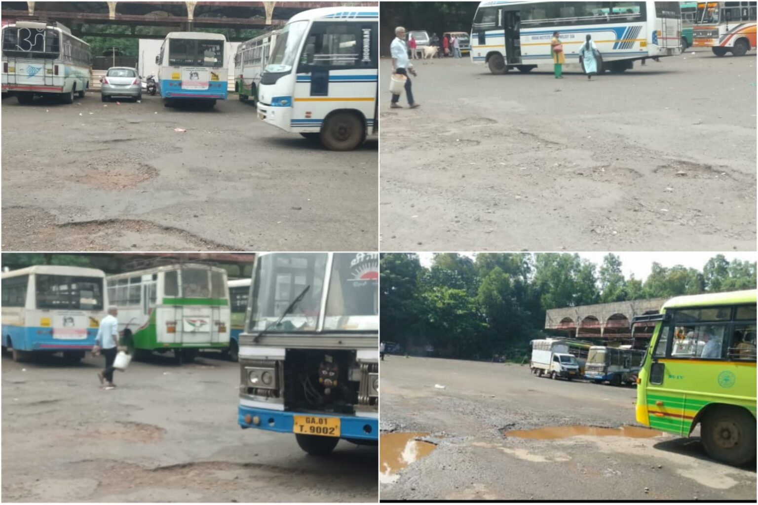 Ponda KTC bus stand greets commuters with huge potholes
