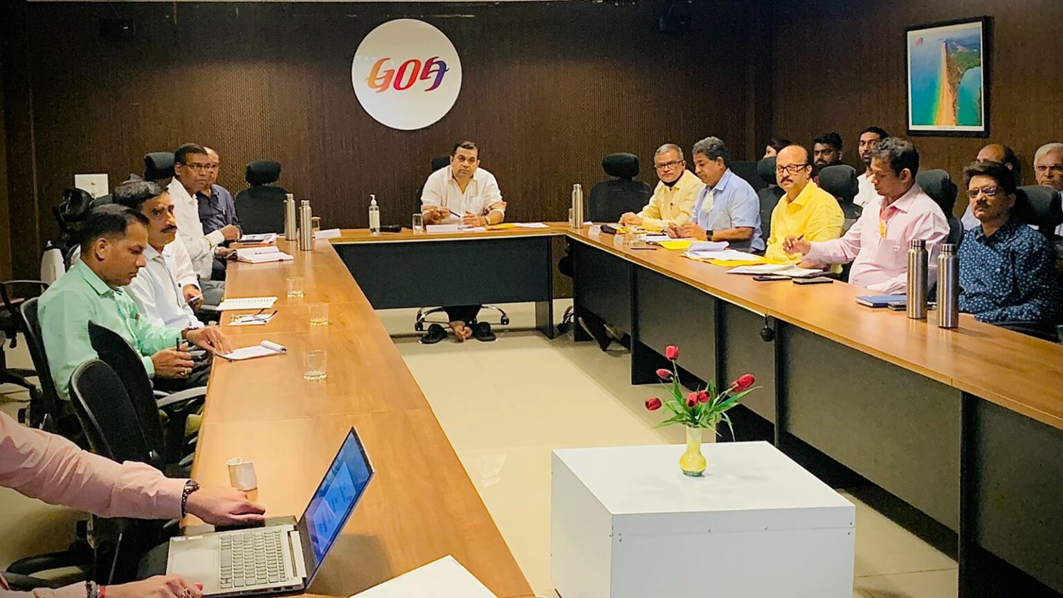 Khaunte holds review meeting with tourism dept & GTDC