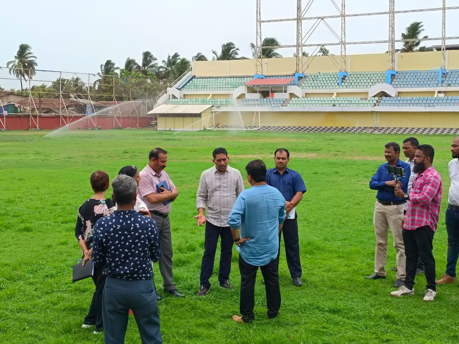 Gaude assures to resolve Tilak Maidan water leakage issue