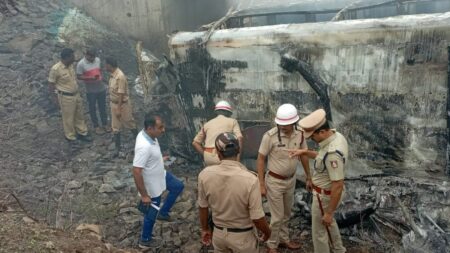 7 dead As Goa-Hyderabad Bus Catches Fire In Karnataka’s Kalaburagi
