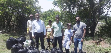 St Joseph Vas College holds a pre-monsoon garbage clean-up drive at Sancoale