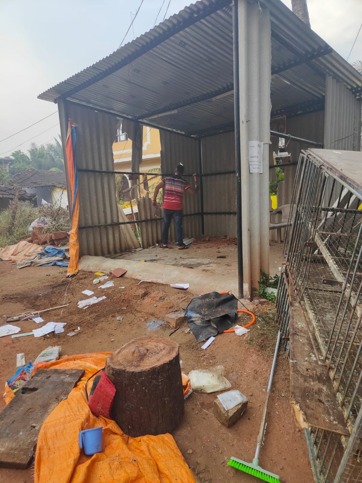 Police register offence on Verna panch member for criminal trespass, assault