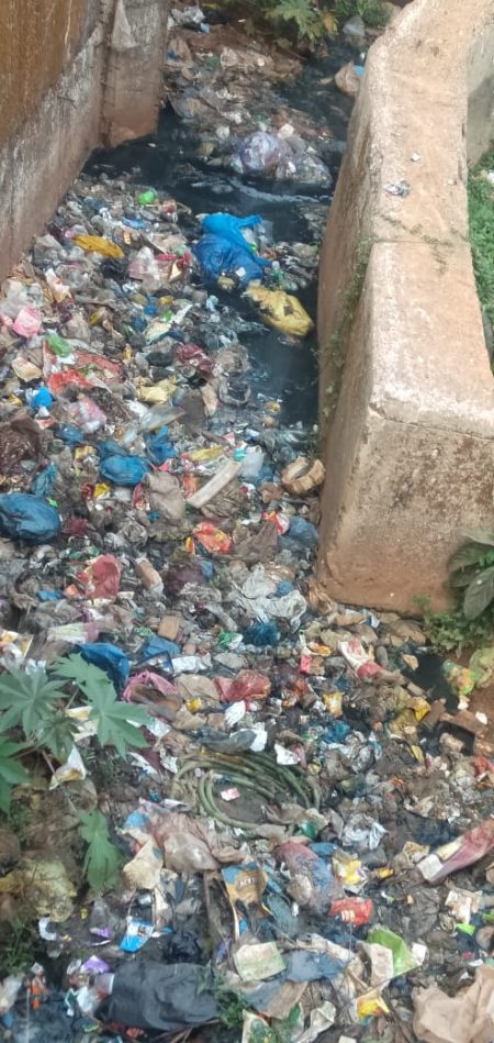 Choked with garbage, the drain near Curti underpass cries for attention