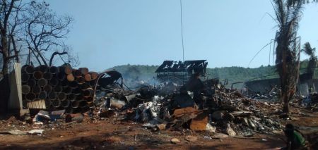 Scrapyard Burning Horror: 5 days later smoke erupts again