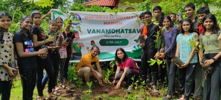 Now, Shri Nirankar Vidyalaya conducts Vanmahotsav, plants over 100 saplings on Bhagwati Plateau (The plateau in the eye of storm)