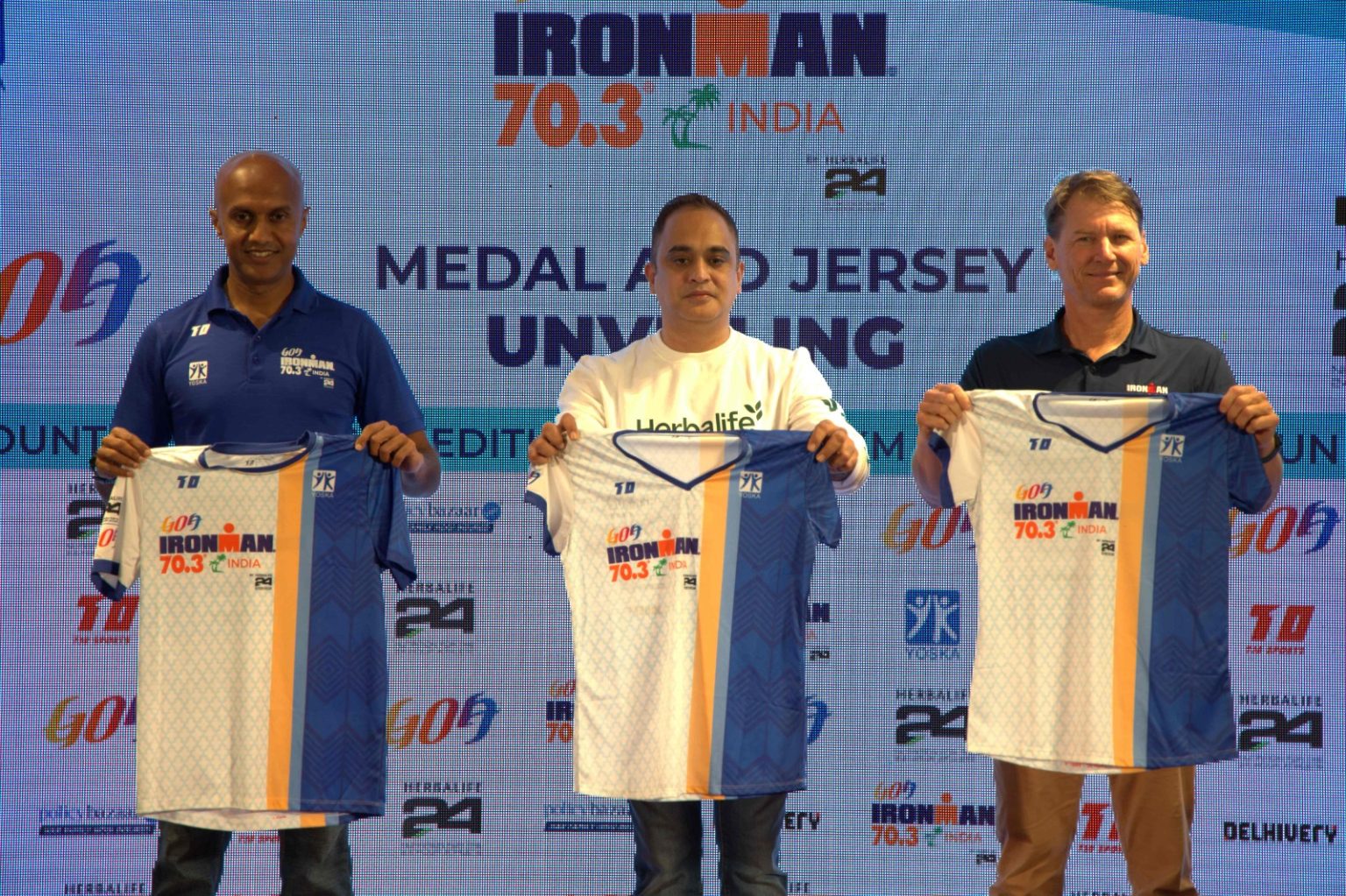 Medals and Jersey of the Country’s Biggest International Endurance Race IRONMAN 70.3 India unveiled in Goa