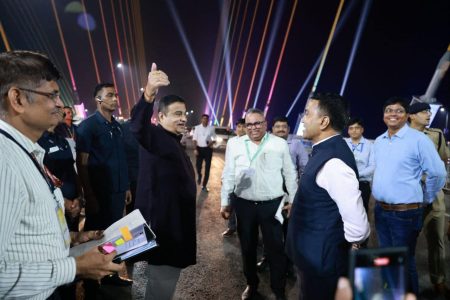 After Zuari Bridge inaugural, Gadkari reviews progress of other infra projects
