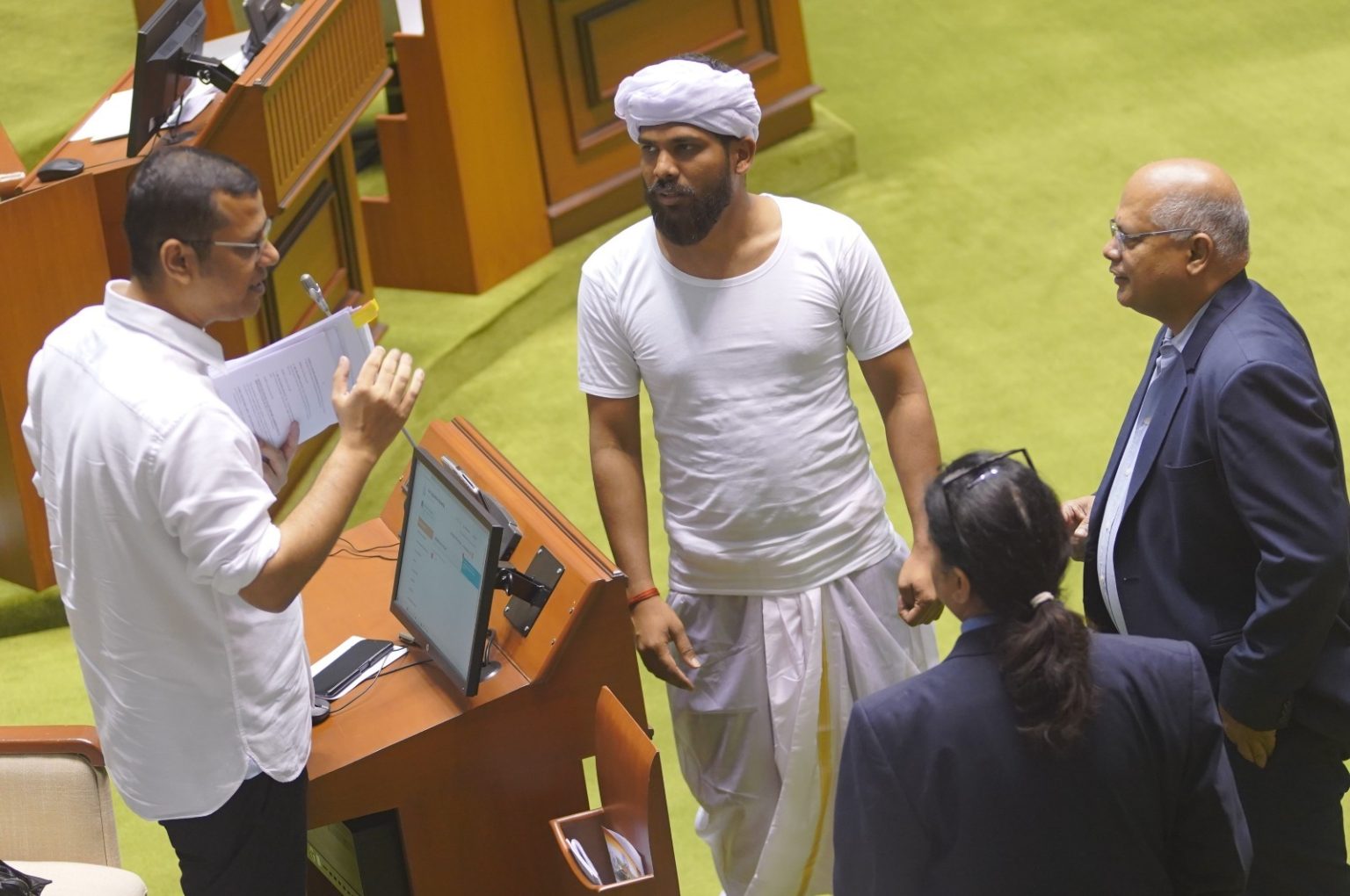 Mission Political Reservation for ST protest stopped at Merces