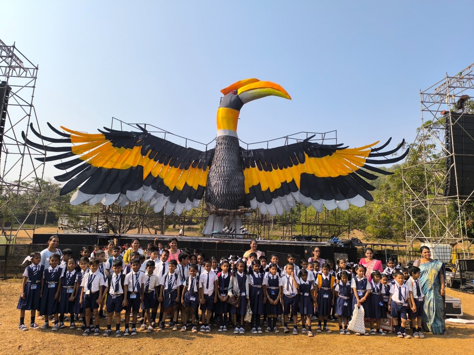 350-plus Pernem students educated about sustainability, conservation through guided walkthrough at Echoes of Earth site