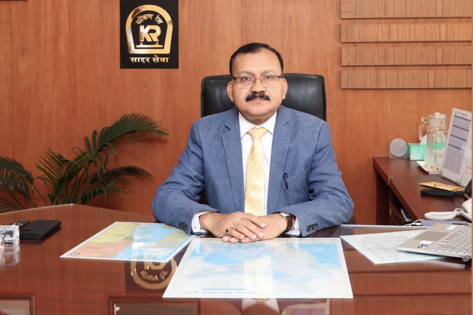 Jha takes charge as Chairman cum MD of Konkan Railway