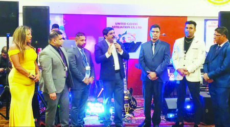 Goan Diaspora in the United Kingdom facilities Goa Forward Chief Vijai Sardesai with the title “Goencho Rakhandar”. If Goemkarponn and Goa have to be saved for future generations each Goan will have to be a Goencho Rakhandar. Goan without Borders movement needs to be initiated, said GFP Chief Vijai Sardesai