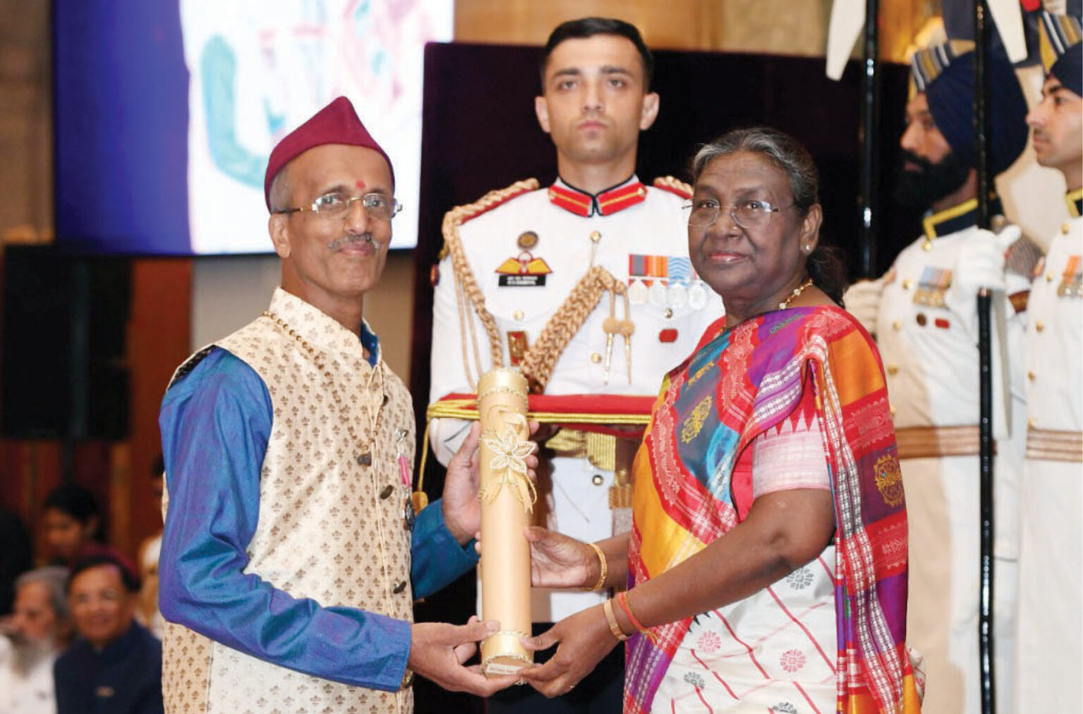 President confers Padma Shri to Goa’s Sanjay Patil in field of Agriculture