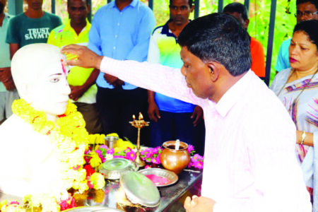 Tawadkar assures monuments of UTAA Balli-riots martyrs Mangesh, Dilip & ST’s stalwart Birsa Munda