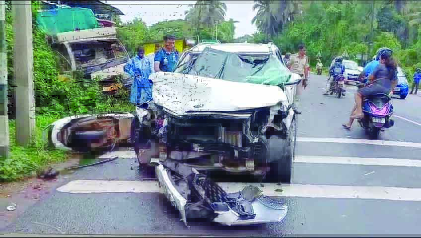 3 injured in Dramapur multi-vehicular accident