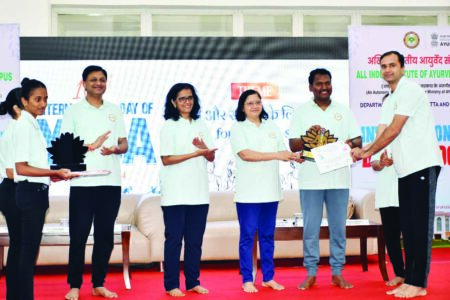 Commemoration of the 10th International Yoga Day at AIIA, Goa