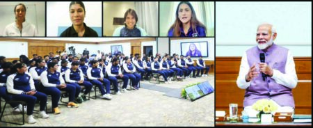 Prime Minister Narendra Modi Interacts With Neeraj Chopra And Other Olympic-Bound Athletes