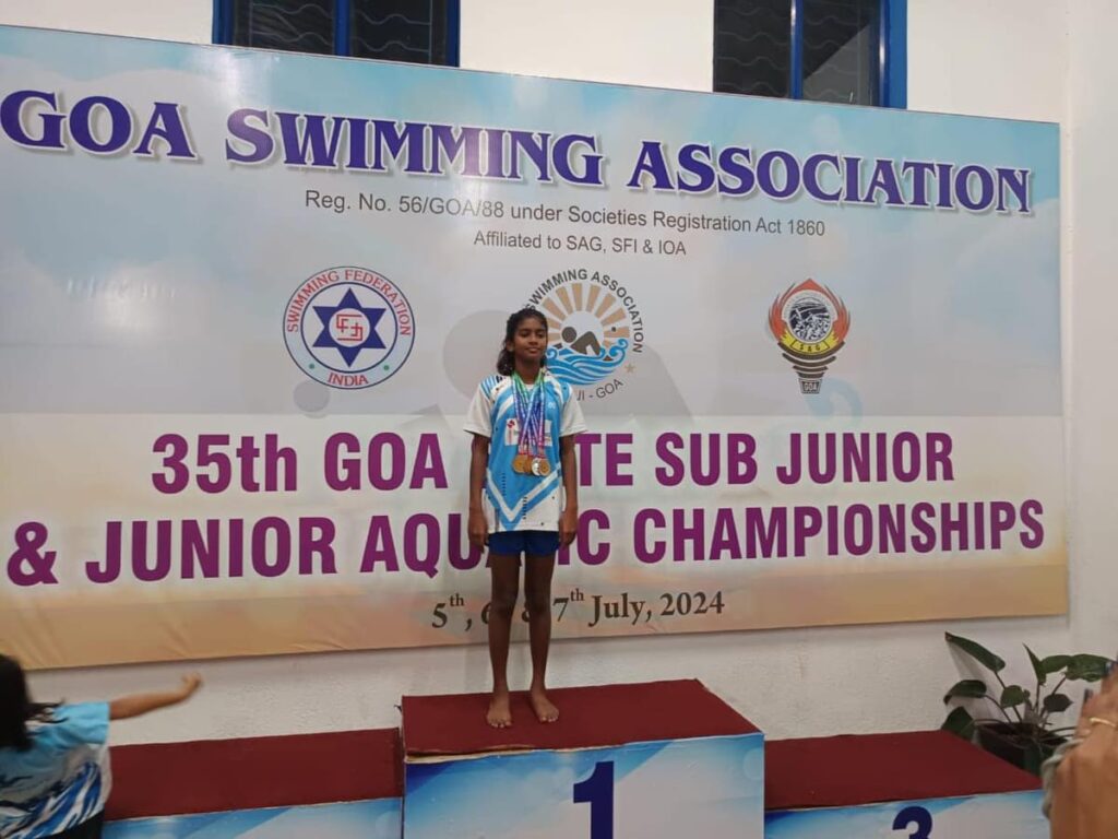 Rachel Sera wins five medals at swimming c’ships