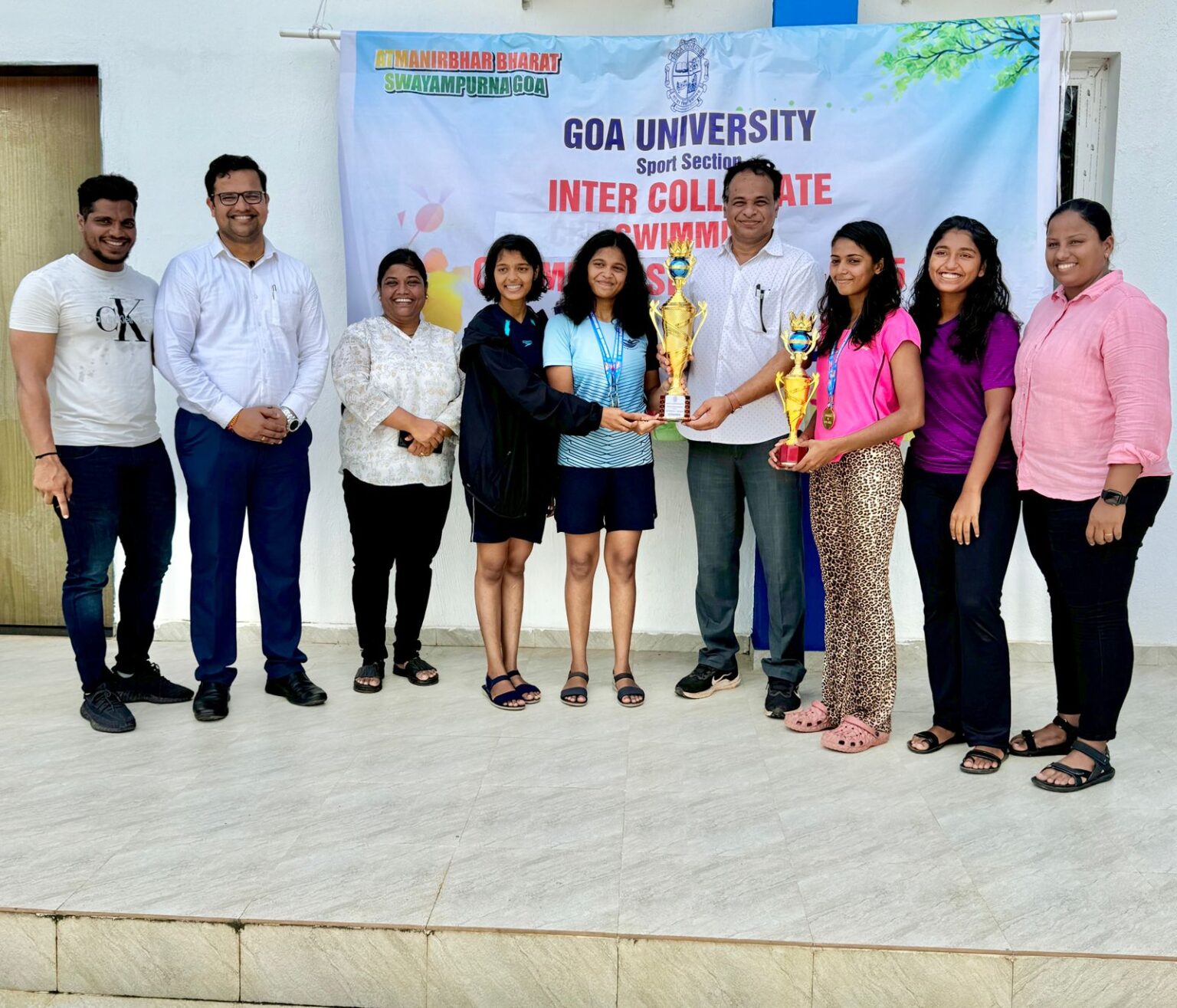 Aryan Sharma, Tanisha Murgod emerge best swimmers at GU C’Ships