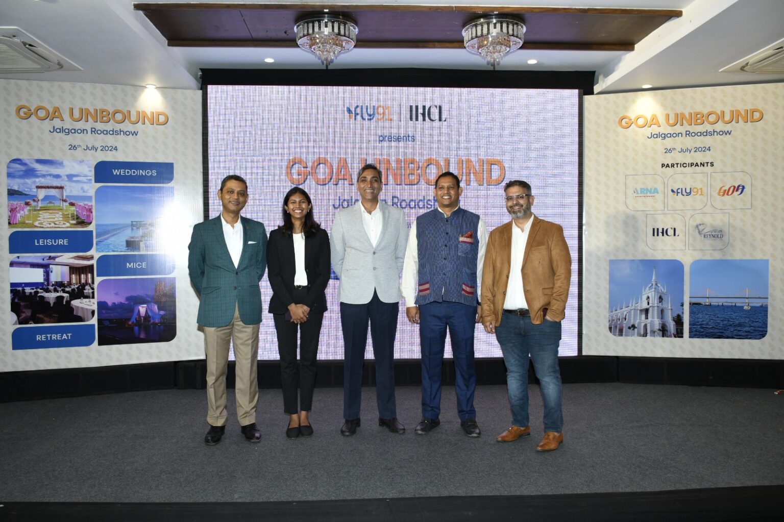 Mopa-based FLY91, Goa Tourism, IHCL Host Joint Roadshow in Maharashtra’s Jalgaon