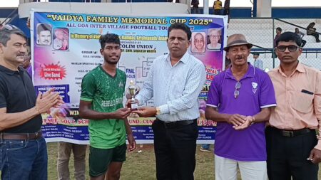 Velington Almeida Shines as Navelim Sporting Club Defeats Fatorda