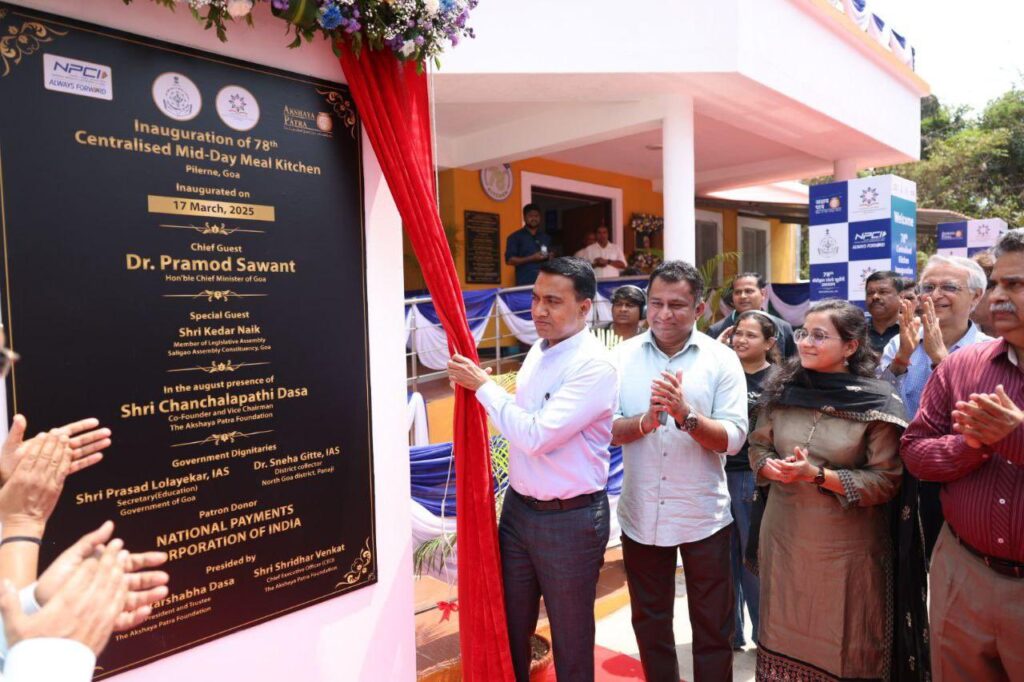 Goa CM inaugurates Akshaya Patra’s mid-day meal kitchen at Saligao