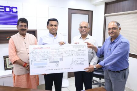 Goa CM Receives Dividend & Land Acquisition Interest Proceeds from EDC Ltd