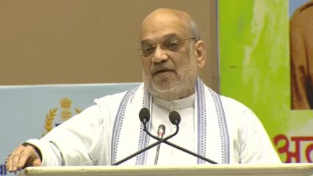 Amit Shah Hails Chenab Rail Bridge as Milestone in J&K’s Development