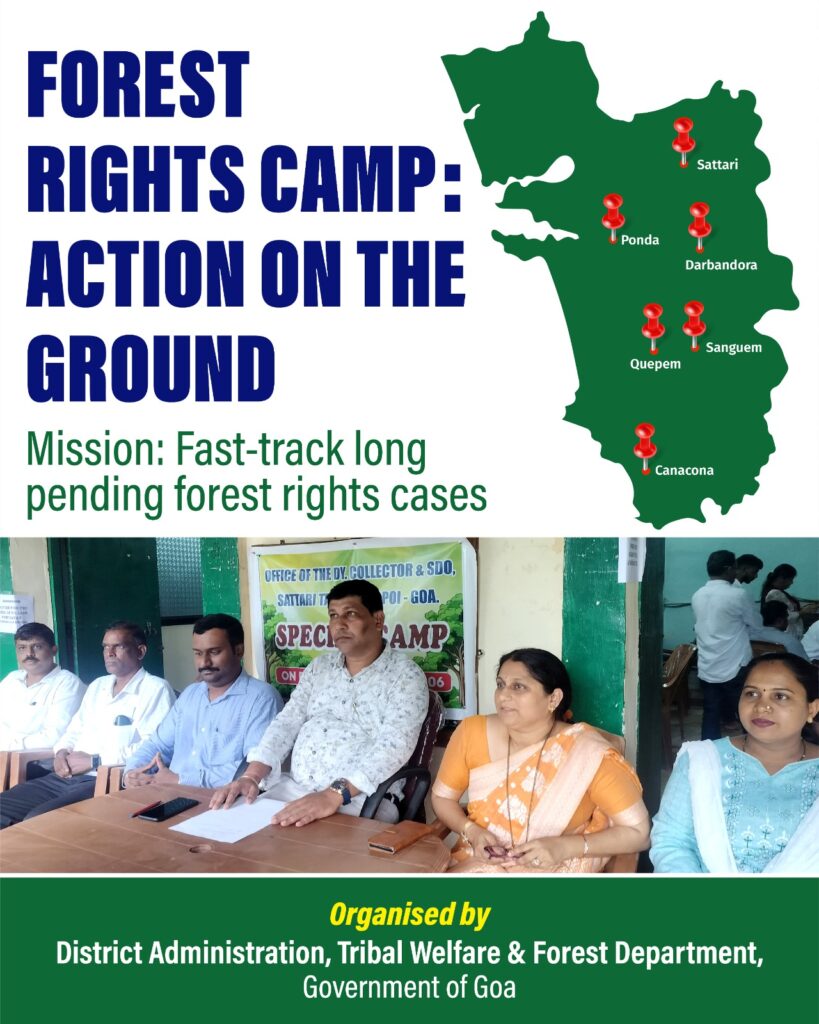 Goa Govt Launches Forest Rights Camps Across Six Talukas
