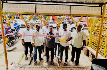 New shade inaugurated for motorcycle taxi pilots in Vasco