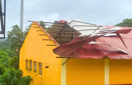 Curti Civil Supplies Godown Roof Damaged in Windstorm, Stock at Risk