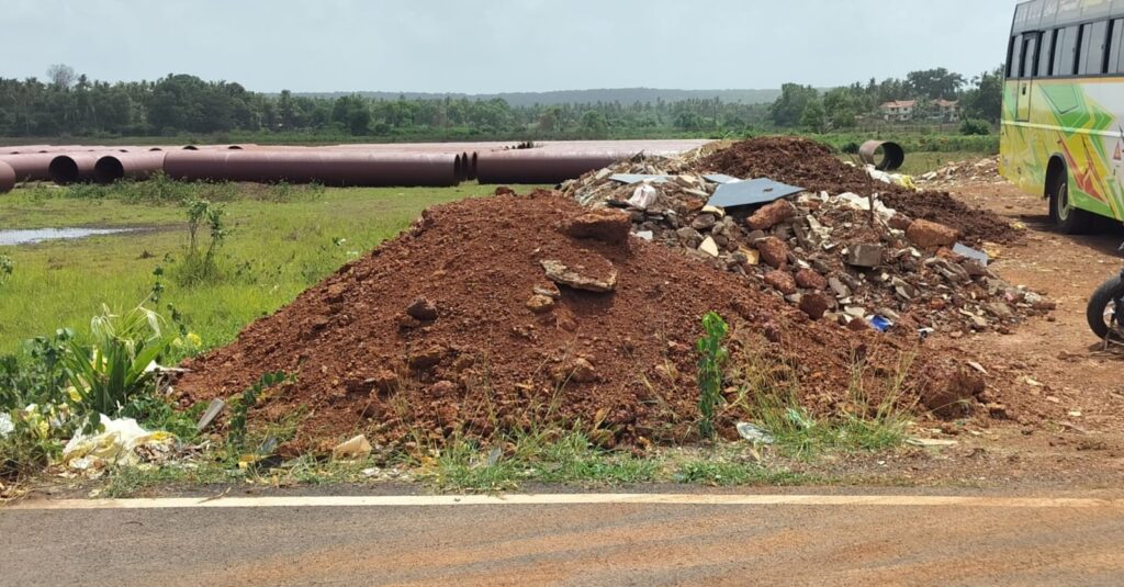 Illegal Land Filling Detected in Velim; One Booked