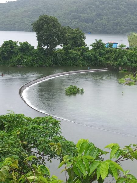 Chapoli Dam Overflows as Canacona Records Highest Rainfall