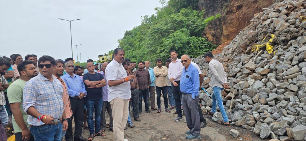 Mormugao MLA to file FIR after landslide restoration work collapses