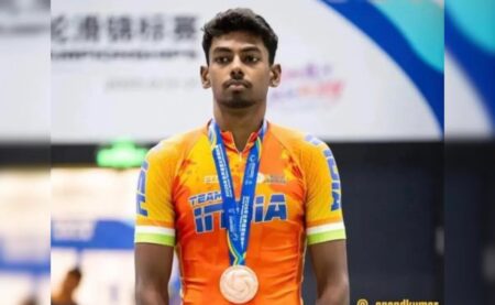 Anandkumar Velkumar Makes History, Wins India’s First Gold at Speed Skating World Championships
