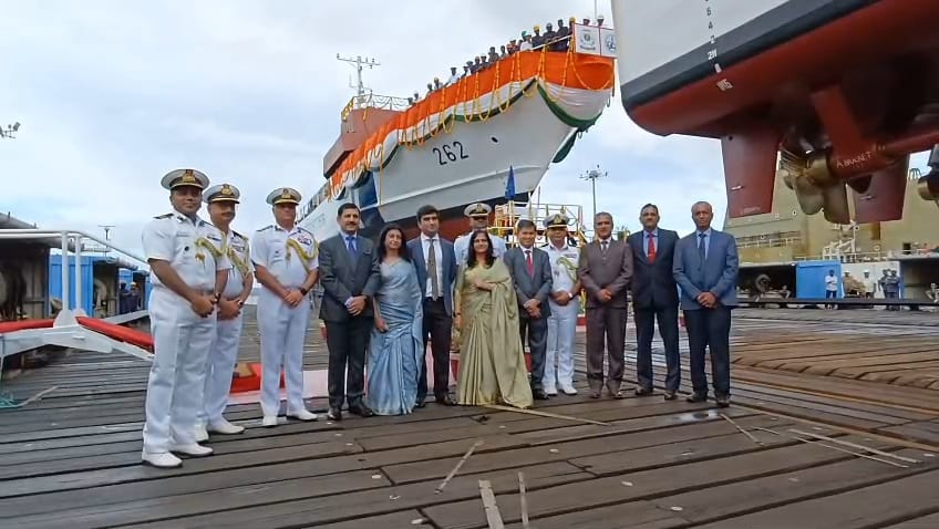 Goa Shipyard achieves twin launch milestone with ICGS Ajit and ICGS Aparajit