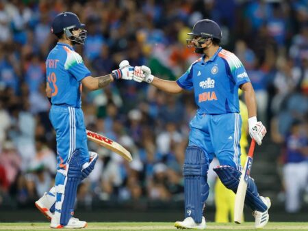 Rohit Sharma Scores 33rd ODI Century, Virat Kohli Hits Fifty as India Chase 237 Against Australia