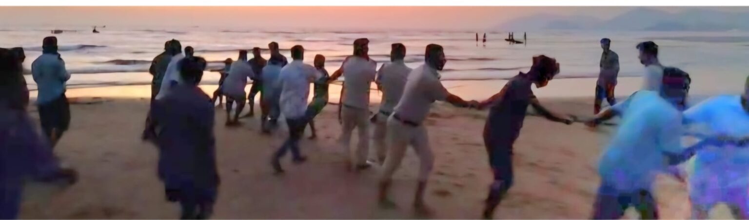 Fishing Boat Capsizes at Talpona River Mouth, Fishermen Swim to Safety