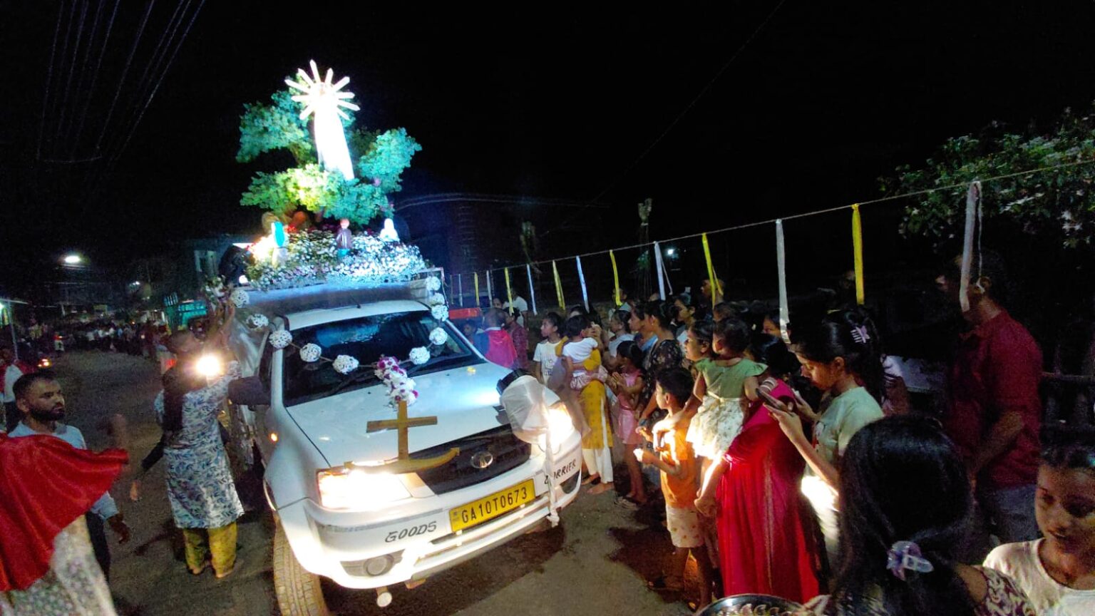 Agonda Parishioners Mark Our Lady of Fatima Apparition Anniversary with Grand Procession
