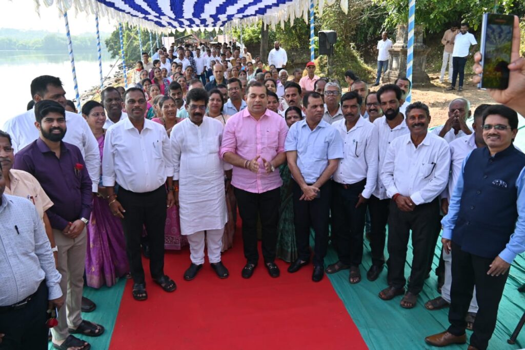 Foundation Laid for ‘Gomant Sarita Poojan’ Project at Narve; Spiritual Tourism Set for Major Boost