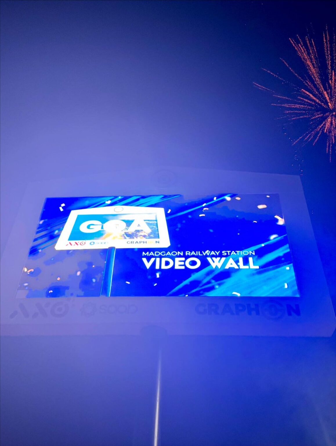 Madgaon Railway Station Unveils Advanced Digital Display Video Wall