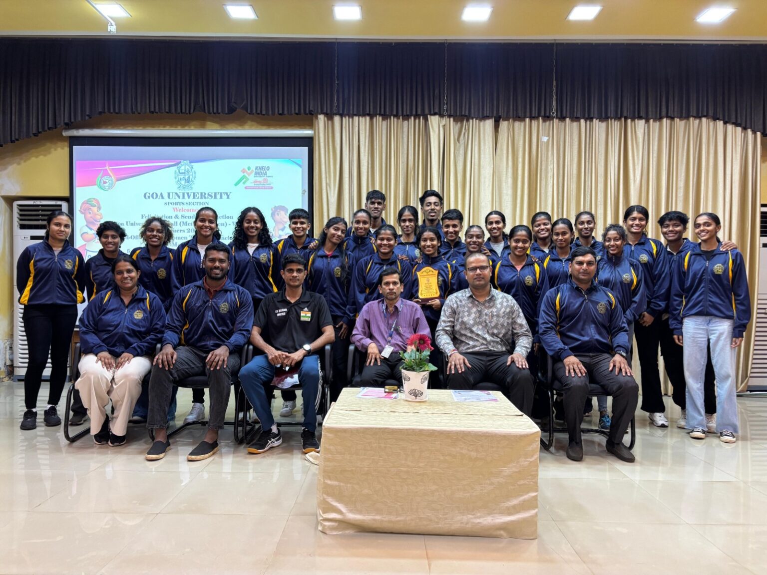 Goa University Celebrates Sporting Excellence and Bids Farewell to Khelo India Contingent