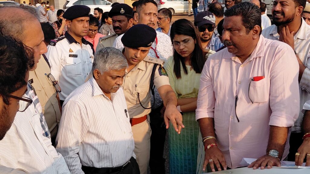 PM’s Visit to Partagal: Administration Reviews Security & Arrangements at Shree Gokarn Partagali Jeevottam Math