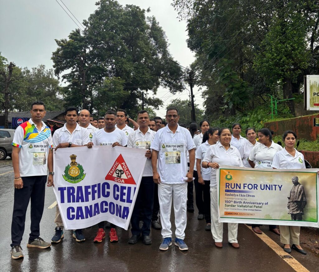 Canacona Police Hold ‘Unity Run’ to Mark Ekta Diwas