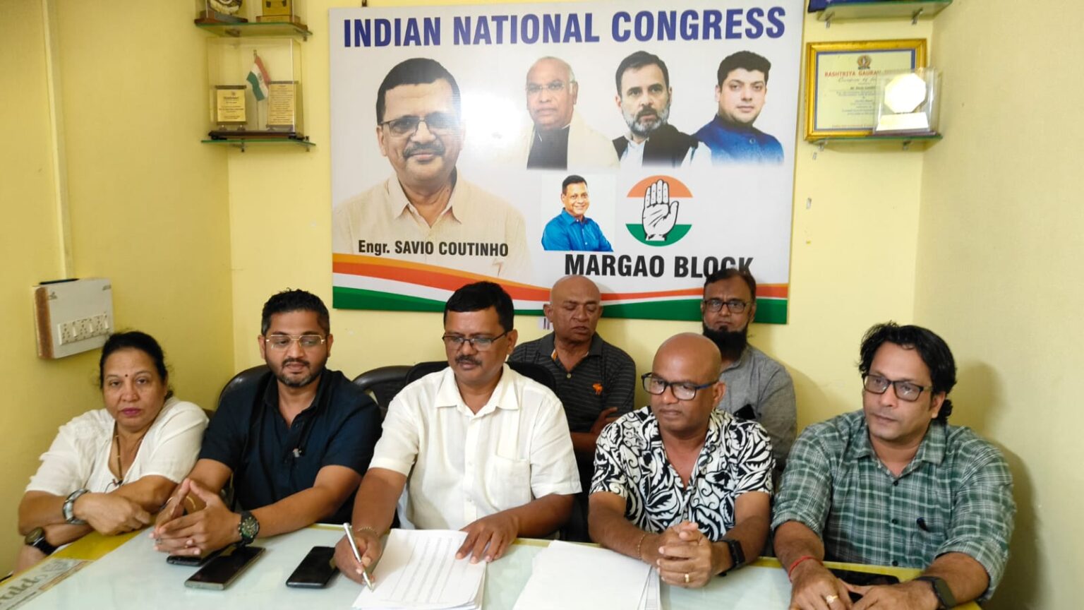Margao Congress Block Demands Sacking of PWD Minister