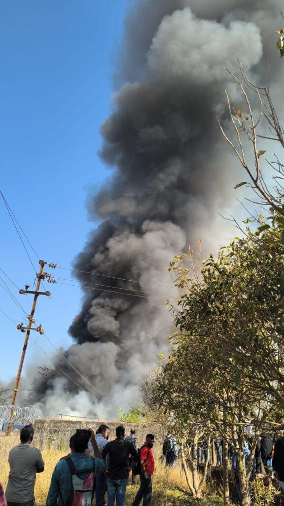 Major Fire Erupts at Verna Scrapyard; Cause Yet to be Determined